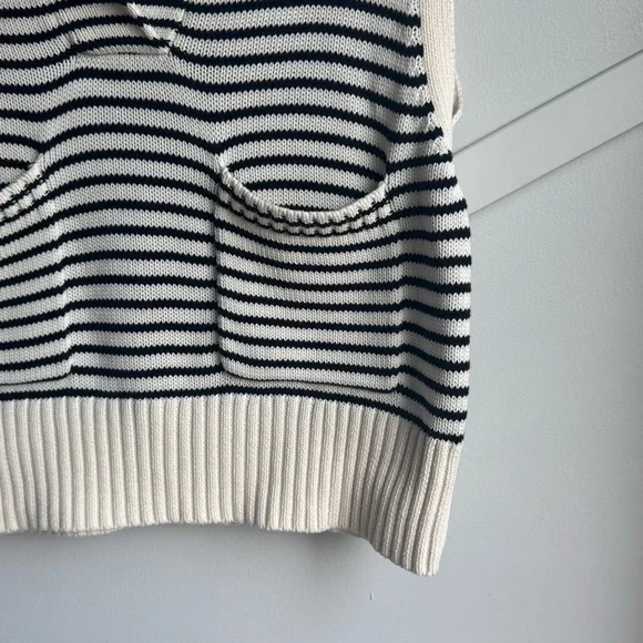 Zara Striped Sleeveless Cotton Vest Knit Top  size S - Picture 10 of 11